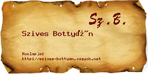 Szives Bottyán névjegykártya